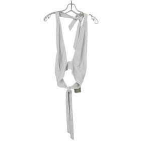 H&M Halter Top White Size Large Women’s NWT Divided‎